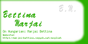 bettina marjai business card